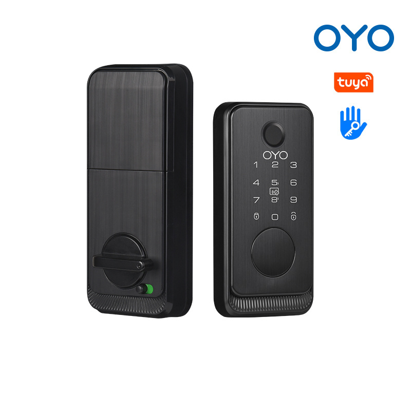 OYO Stylish Security Fingerprint Electronic Lock of High Quality Smart Outdoor Lock Of Easy Installation  For Front door