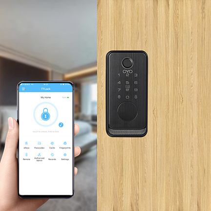 OYO Manufacture smart Door Lock With High security fingerprint keyless app digital safe electronic door lock