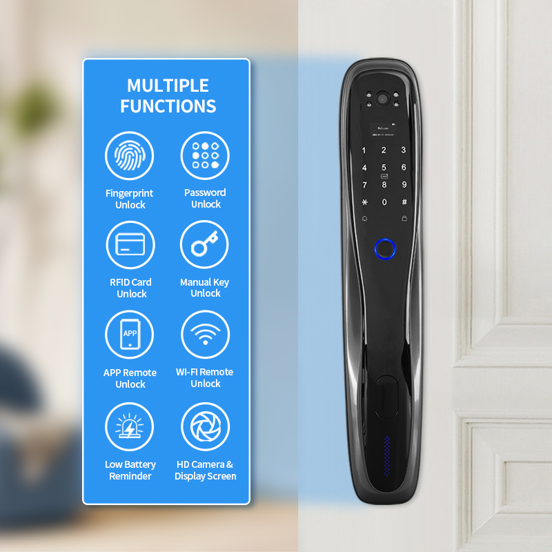 OYO Intelligent electronic Biometric Door Lock Multiple Function Fingerprint recognition Outdoor double sided Smart Door Lock