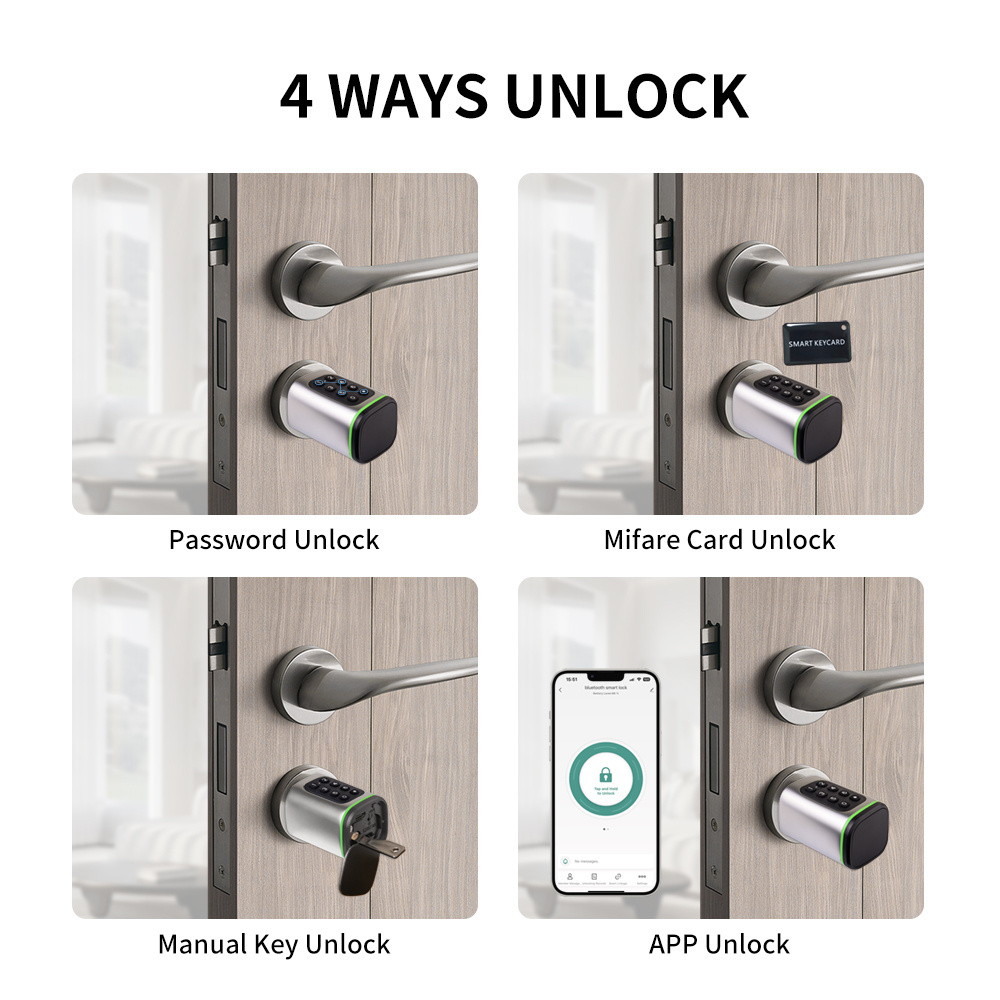 OYO euro Tuya Smart Lock Home Security electric waterproof Door Lock With WiFi APP Password  electronic lock cylinder