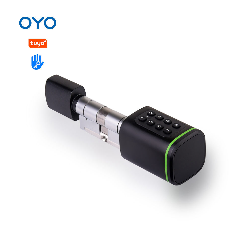 OYO euro Tuya Smart Lock Home Security electric waterproof Door Lock With WiFi APP Password  electronic lock cylinder