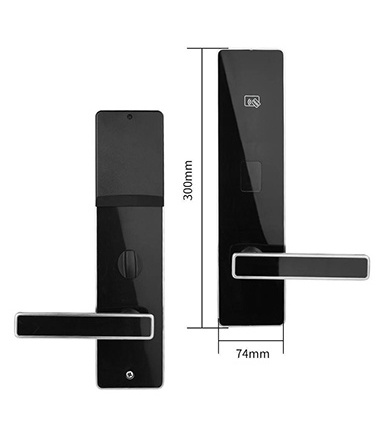 NFC mobile unlock Housing Security Fingerprint Gate Biometric Electronic Lock For Home Wooden Door Smart Rf card door lock