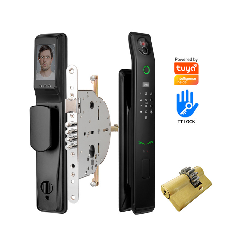 OYO Security Israel Mortise Tuya Smart Door Lock Fingerprint Keyless WIFI Camera Face Recognition Digital Electronic Door Lock