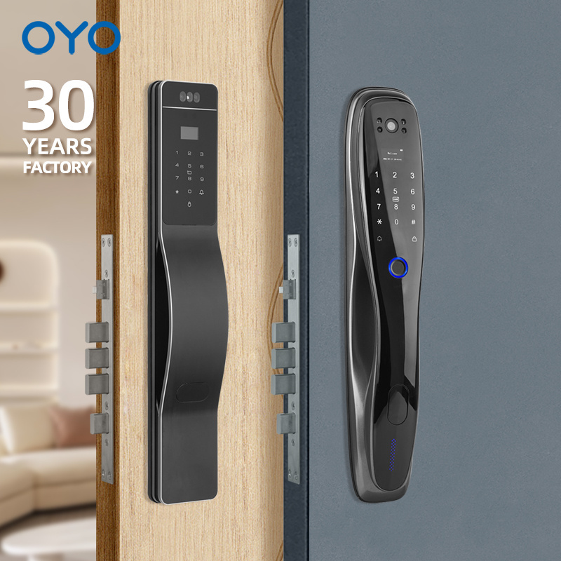 OYO Fingerprint Lock Tuya Digital Door Lock WIFI Doorbell Visual Intercom Password Electronic Smart Lock With Camera Fingerprint