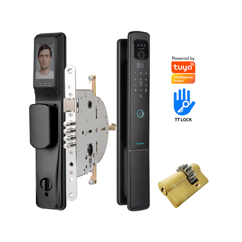 OYO 4 Bolt Smart Door Lock Intercom Israel Locker TTlock Face Recognition Motorized Lock Keyless Entry Fingerprint Door Lock