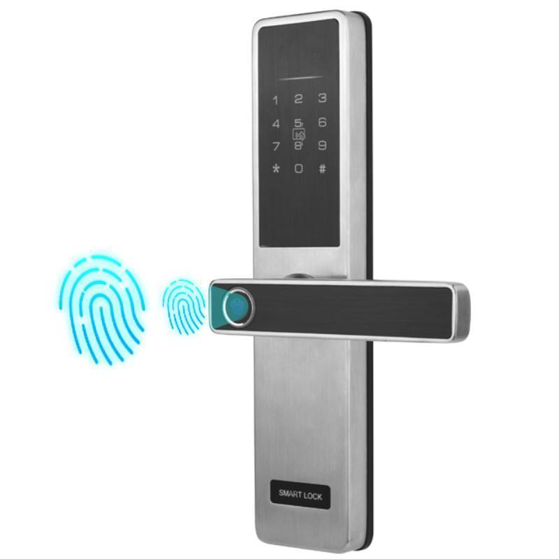 OYO Tuya Factory Price Home Security Digital WiFi App Smart Door Lock Aluminum Fingerprint Inside Handle Tuya Smart Lock