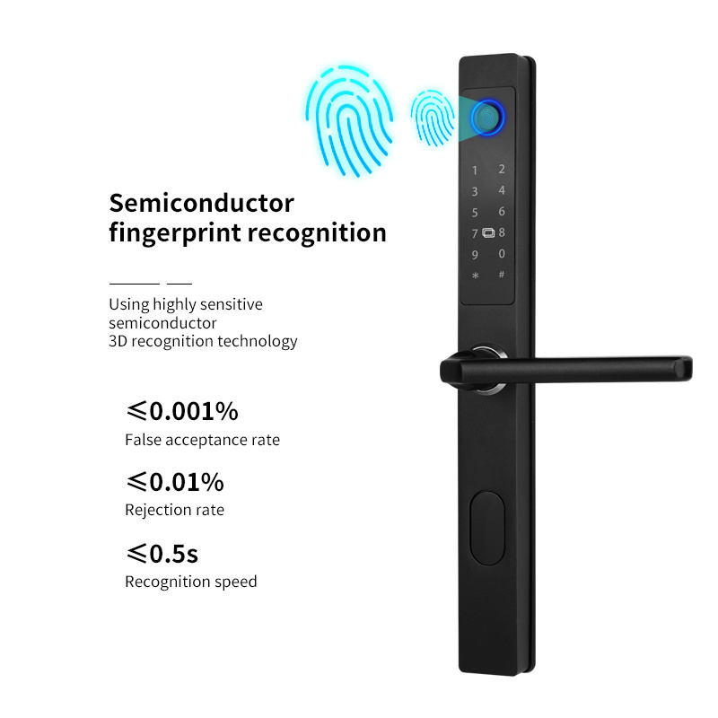 OYO Waterproof Smart Lock WIFI APP Smart Door Lock Alloy Fingerprint Inside Digital Handle Keyless Tuya Smart Lock