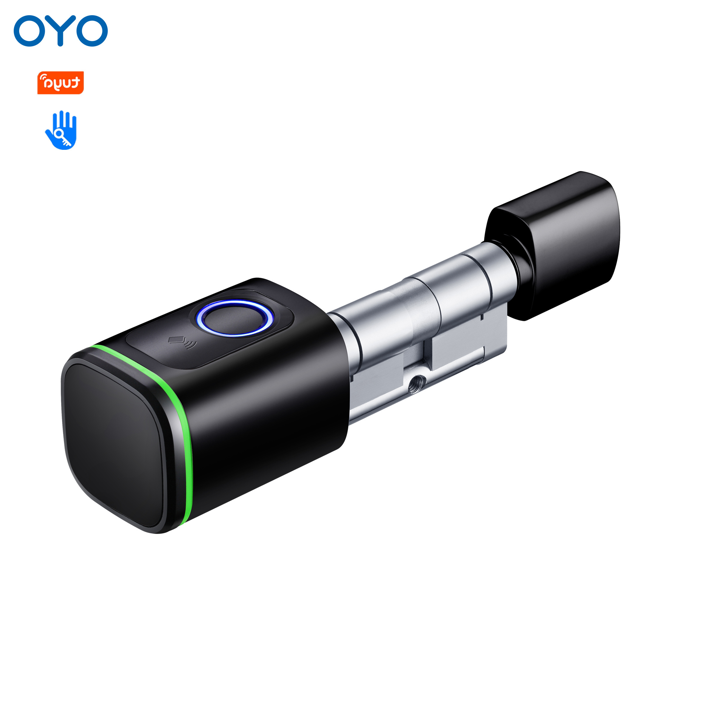 OYO Tuya WiFi App Qr Code Electronic Biometric Face Door Lock Fingerprint Smart Cabinet Cylinder Door Digital Lock For Home