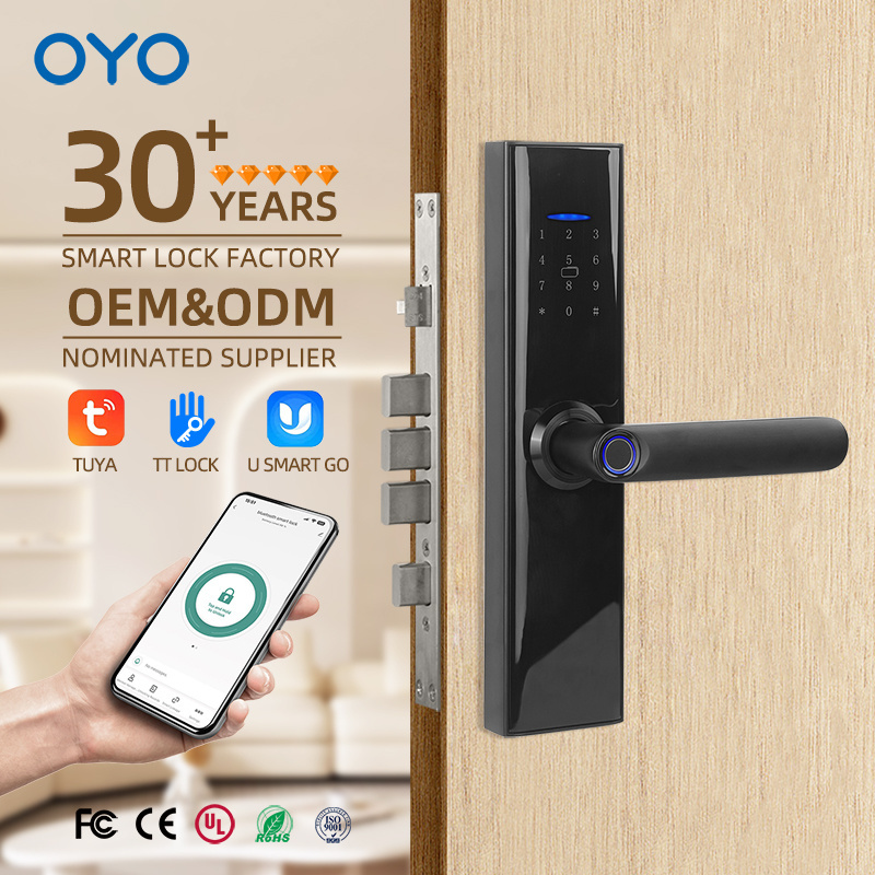 OYO Thumbprint Intelligent Electronic Door Lock Finger Touch Password Security TT Lock Biometric Code Smart Door Locks