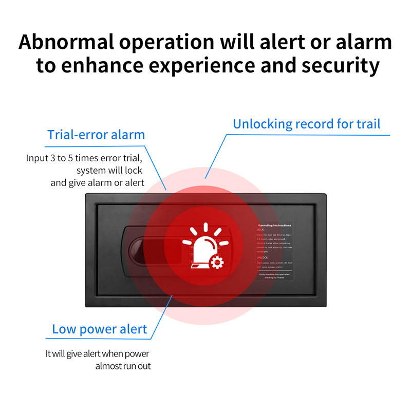 Factory Customized Fireproof Deposit Box Rectangular Hotel Room Lock Small Safe Box With Digital Lock