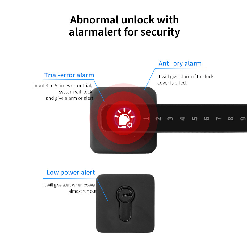 OYO Elegant Waterproof Outdoor Keyless Entry Steel biometric for aluminum door fingerprint Smart door Lock