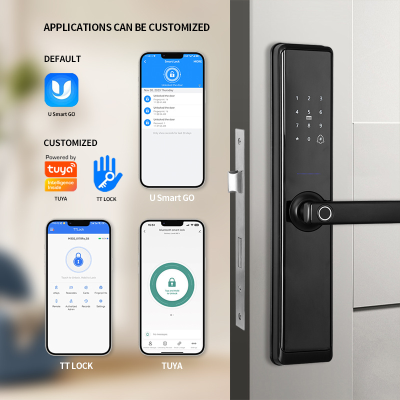 OYO Password Apartment Room Smart Lock Electronic Handle Digital Tuya Ttlock Cerraduras Inteligentes Fingerprint Door Lock
