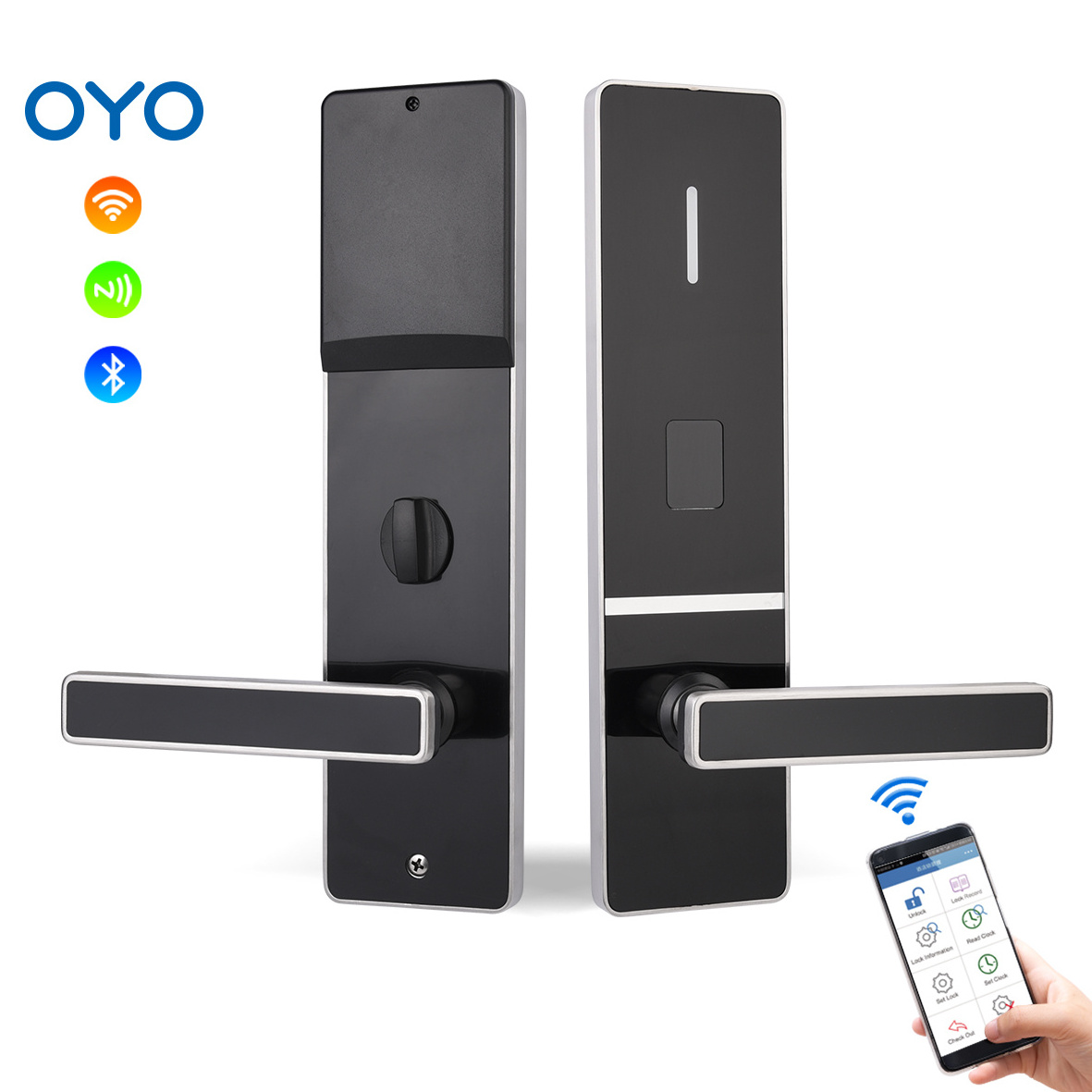 OYO Hotel Lock Stylish Intelligente Handle Statlock Electronic Magnetic Operated Smart Card Door Lock