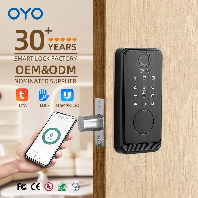 OYO Gate Lock Code Deadbolt With Ic Card For Smart Lock Door High Quality Fingerprint Lock For Aluminum Door