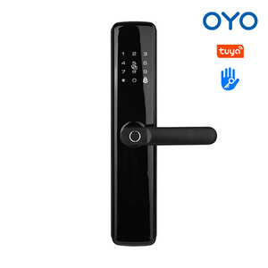 OYO Security outdoor Waterproof Lock Biometric Intelligent ttlock with key aluminium door fingerprint smart door lock