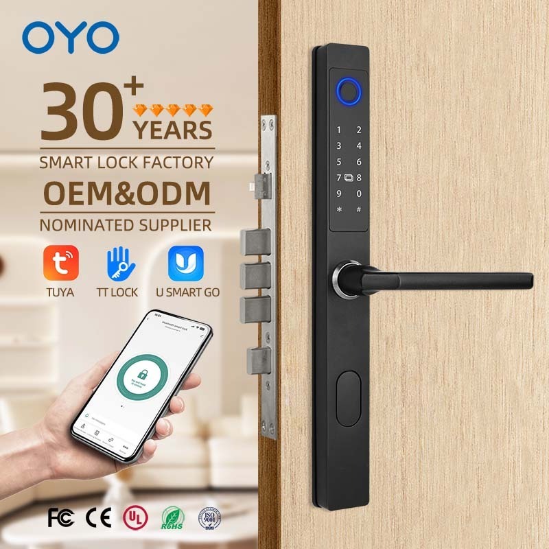 OYO Good Quality Smart Outdoor Gate Lock Unique Stylish Inteligente Electronic With Fingerprint Sensor Smart Door Lock For Shop