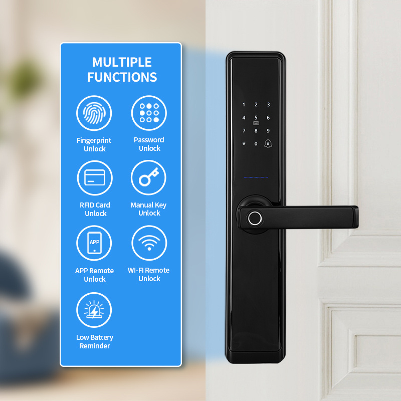 OYO Password Apartment Room Smart Lock Electronic Handle Digital Tuya Ttlock Cerraduras Inteligentes Fingerprint Door Lock