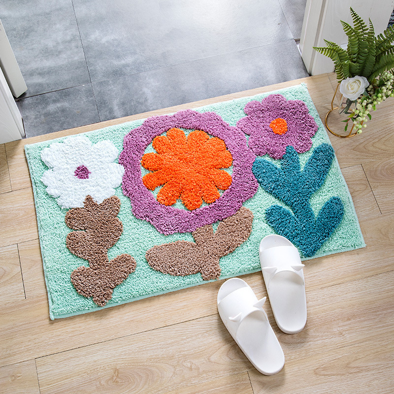 Super absorbent  Bathroom Set Anti-slip Carpets And Rugs Digital Door Mat  Wholesale Area Rugs For Bathroom