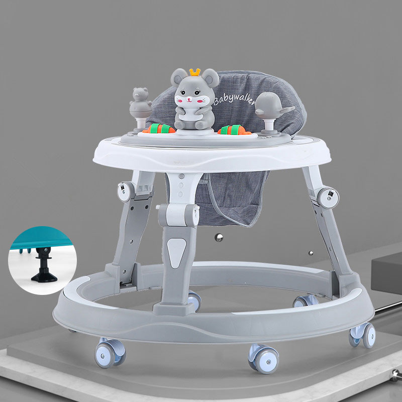 Hot sale new baby walker multifunctional anti-o-leg anti-rollover trolley baby can sit and push to learn to drive