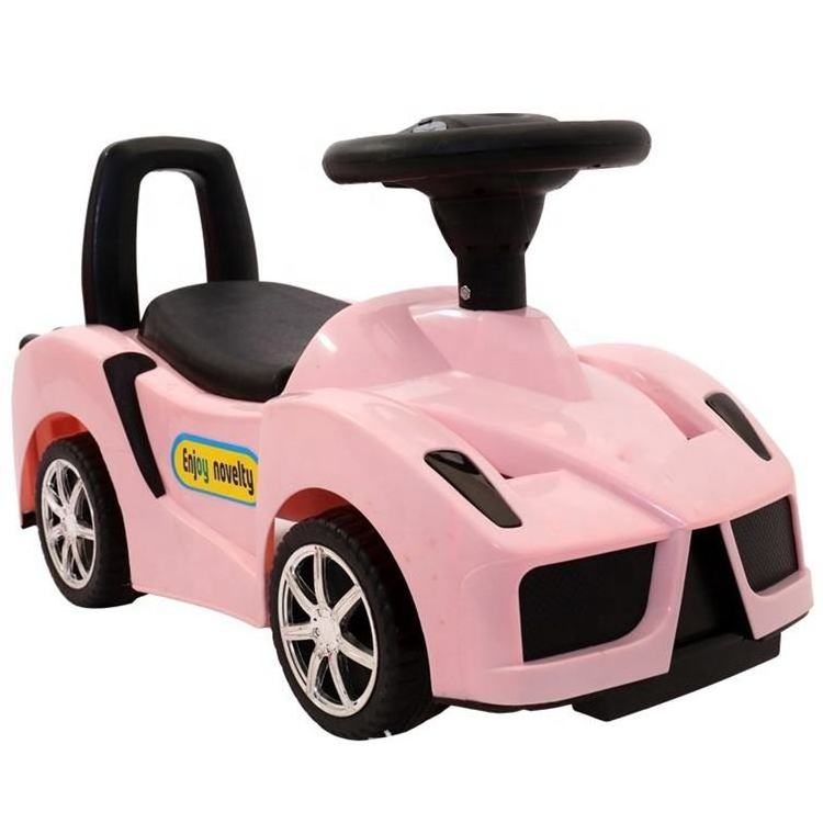 factory best price plastic children sliding car/kids slide toy car 4 wheels kids slide ride on car Popular