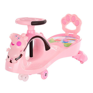 China supply toddler twist car 1-3 year old baby toy with music mute universal wheel baby swing car