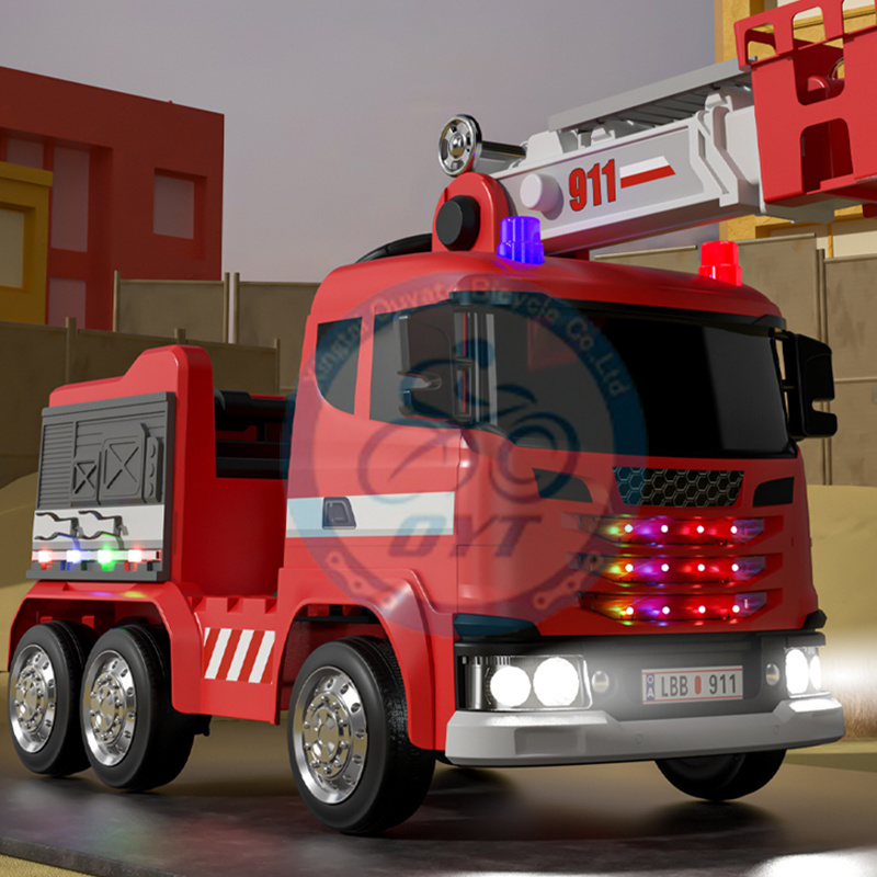 Electric toy Fire truck for kids to drive Children Electric Toy Fire truck With Battery Power Wheel 12v Kids Ride On Car