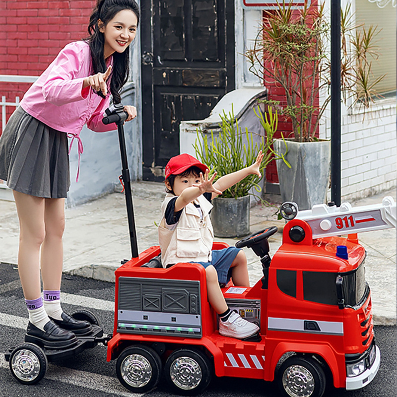 Electric toy Fire truck for kids to drive Children Electric Toy Fire truck With Battery Power Wheel 12v Kids Ride On Car