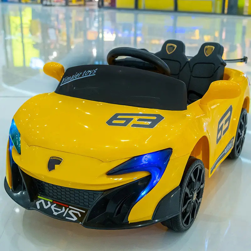 Wholesale children's electric car four-wheel sittable person with remote control music toy car