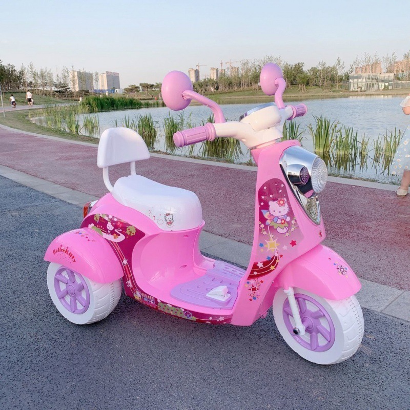 Wholesale Girl Kids Electric Motorcycle baby Motor 6V Battery Operated Toy Trike Ride On Car Toy