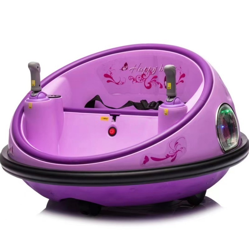 New Design 360 Degreens Children RC Bumper Cars 12V Electric Bumper Rechargeable Baby Toy Kids Ride On Car