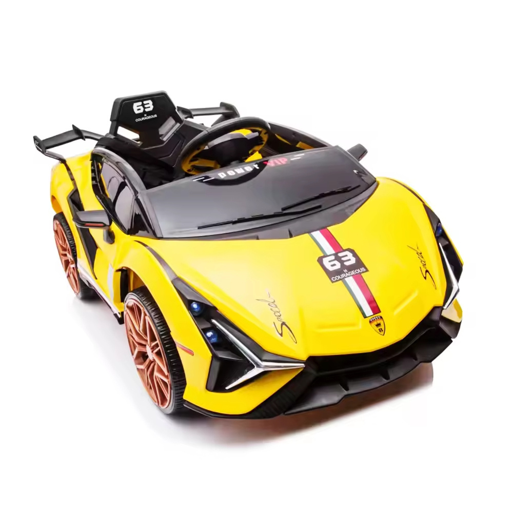 Music and LED Lights Included Wholesale Children Electric Toy Car Lamborghini 2 Seater Kids Electric Car 2024 vehicle / vehicles