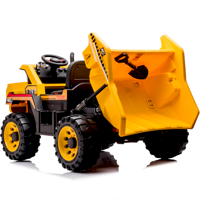 Large children's Electric Vehicle Engineering Dump Truck With Seat And Remote Control Four-Wheel Drive Double Electric Vehicle