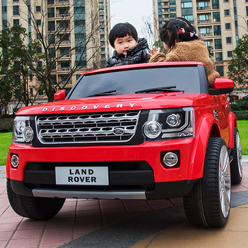 Children's electric car Land Rover four-wheel off-road with remote control baby children's large dual-drive toy car can sit two