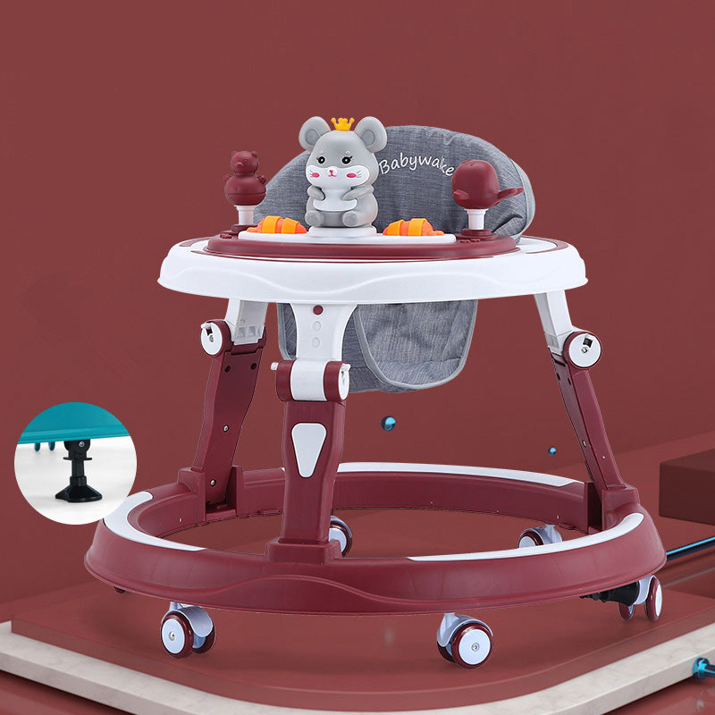 Hot sale new baby walker multifunctional anti-o-leg anti-rollover trolley baby can sit and push to learn to drive