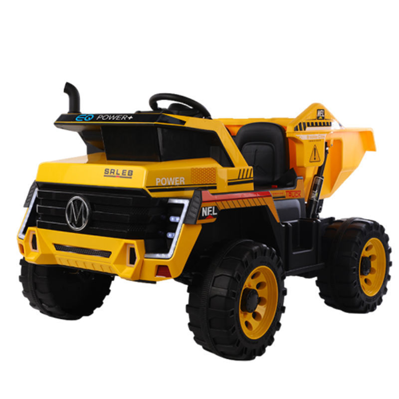 Large children's Electric Vehicle Engineering Dump Truck With Seat And Remote Control Four-Wheel Drive Double Electric Vehicle