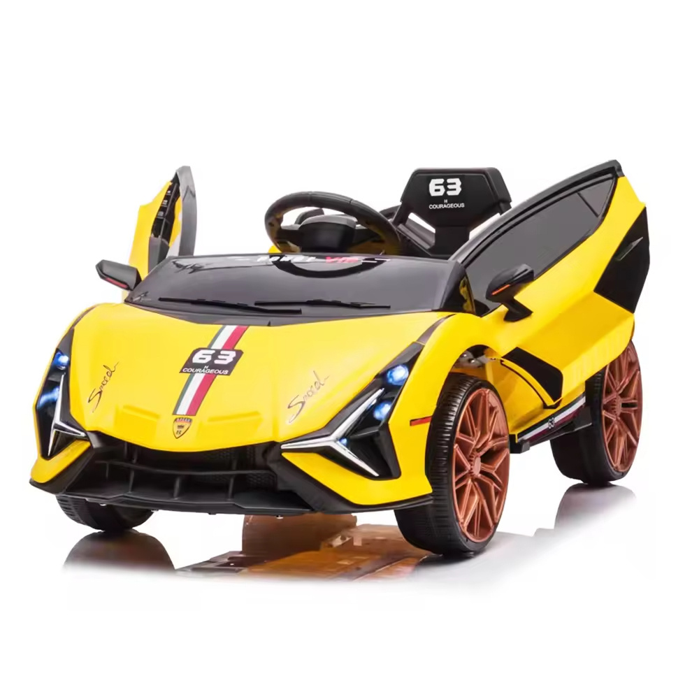 Music and LED Lights Included Wholesale Children Electric Toy Car Lamborghini 2 Seater Kids Electric Car 2024 vehicle / vehicles