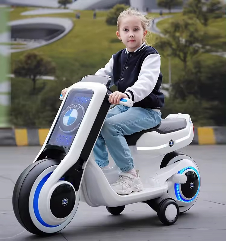 Children's Electric Motorcycle Tricycle Rechargeable Kids Autobike Boys Girls Ride on Toys Cars Kids Car Drive Toddler Toys 6-12