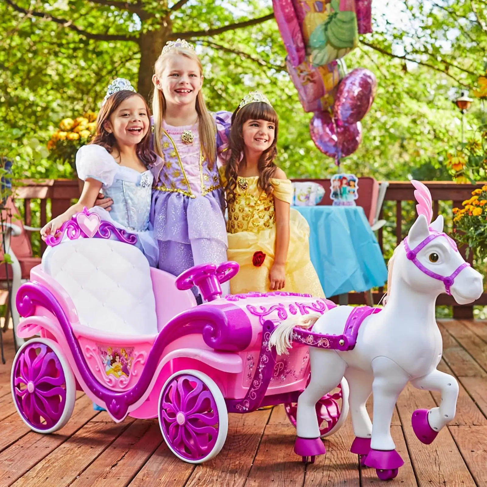 Princess Royal Horse and Carriage Girls 6V Ride on car