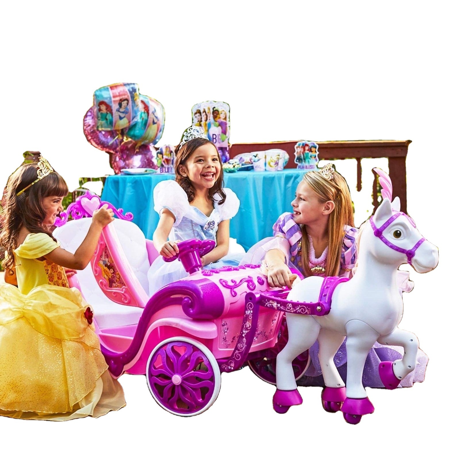 Princess Royal Horse and Carriage Girls 6V Ride on car