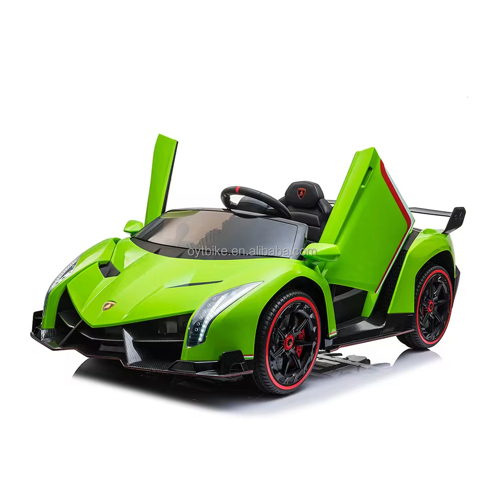 Newest Hot Lamborghini kids rid on car,12V Battery Rechargeable Remote Control Baby Ride On Toy Electric Car for 5-10 Years