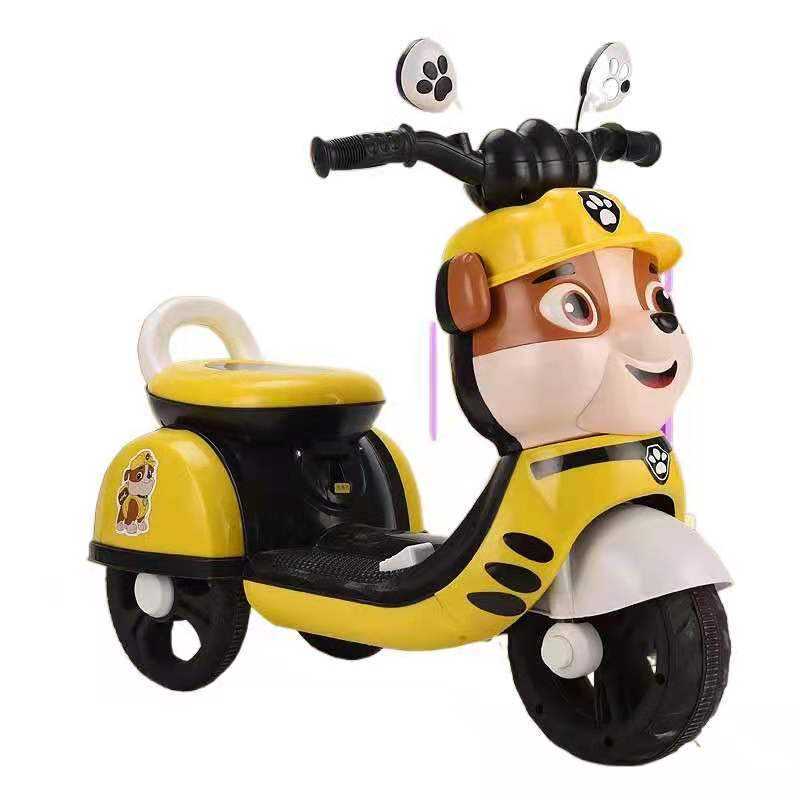 6V Ride on Car Toys Electric Motorcycle Battery Powered 3 Wheels Bike with LED Light Music Pedal for Toddler kids