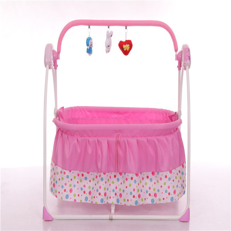 Hot Baby Infant Rocker Electric Cradle Chair Baby Swing Appease Recliner Bed Kids' Cribs Plastic Modern Bedroom Furniture Crib