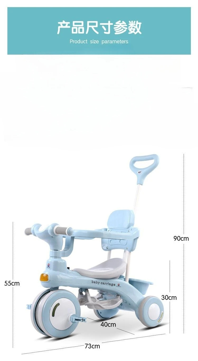 china hot sale kids' tricycles with Kids 3 wheel bicycle toys plastic bike toy for 1-6 years child baby tricycle slides