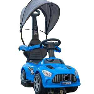 OYT Kids Push Car Plastic Ride On Baby Toy Car with light and music Foot to Floor Baby Swing Car wih Handle