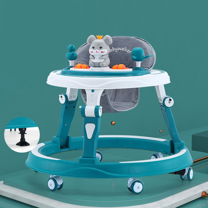 Hot sale new baby walker multifunctional anti-o-leg anti-rollover trolley baby can sit and push to learn to drive