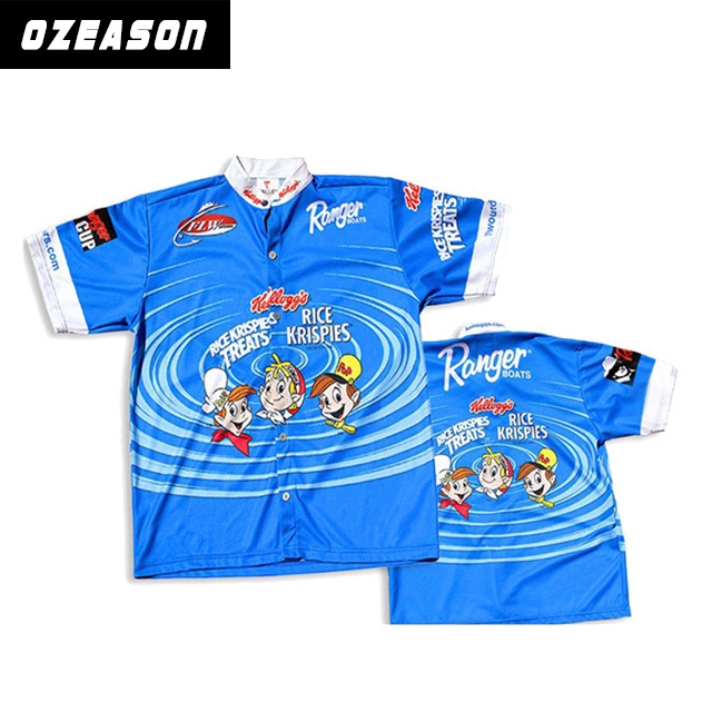 Wholesale quick dry lightweight breathable fishing shirt sublimated printed blank fishing jerseys