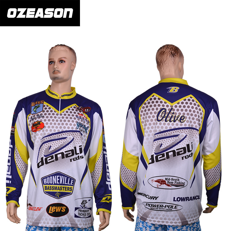 OEM Wholesale Custom Quickly Dry Fishing Jerseys Blank Long Sleeve Fishing Shirts