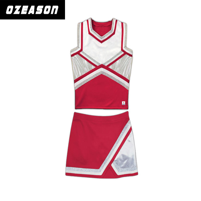 Manufacturer Custom Spandex School Youth Orange Cheerleading Uniforms For Girls Performance Sublimation Blank Cheer Uniform