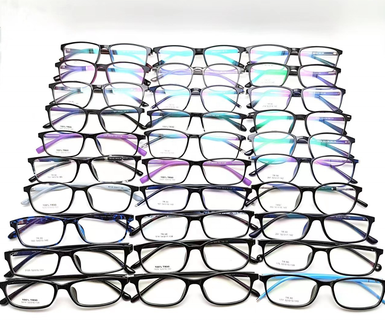 Wholesale Cheap TR90 Square Spectacle Eye Glasses Eyeglasses Frames Optical Frames