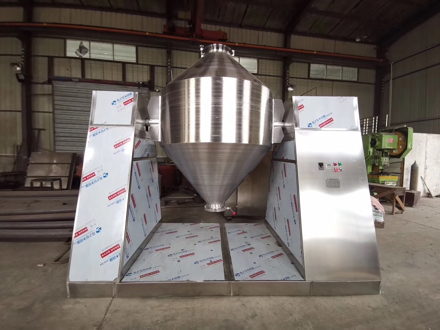 Dry Powder Double Cone Vertical Stainless Steel Mixing Rotary Powder Mixer